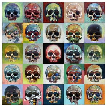 Original Figurative Mortality Paintings by Humberto Barajas Bustamante