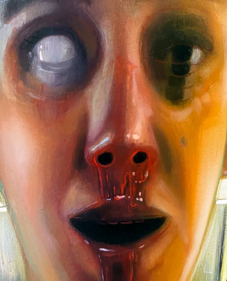 Original Surrealism People Painting by Humberto Barajas Bustamante