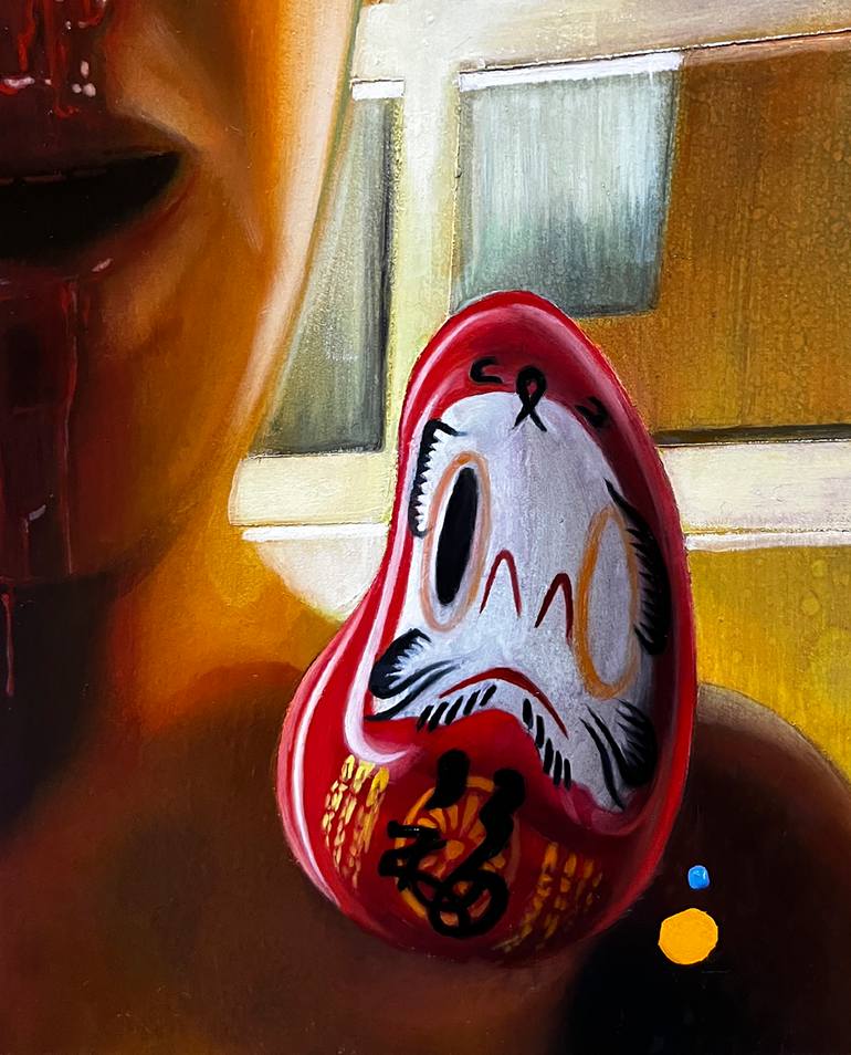 Original Surrealism People Painting by Humberto Barajas Bustamante