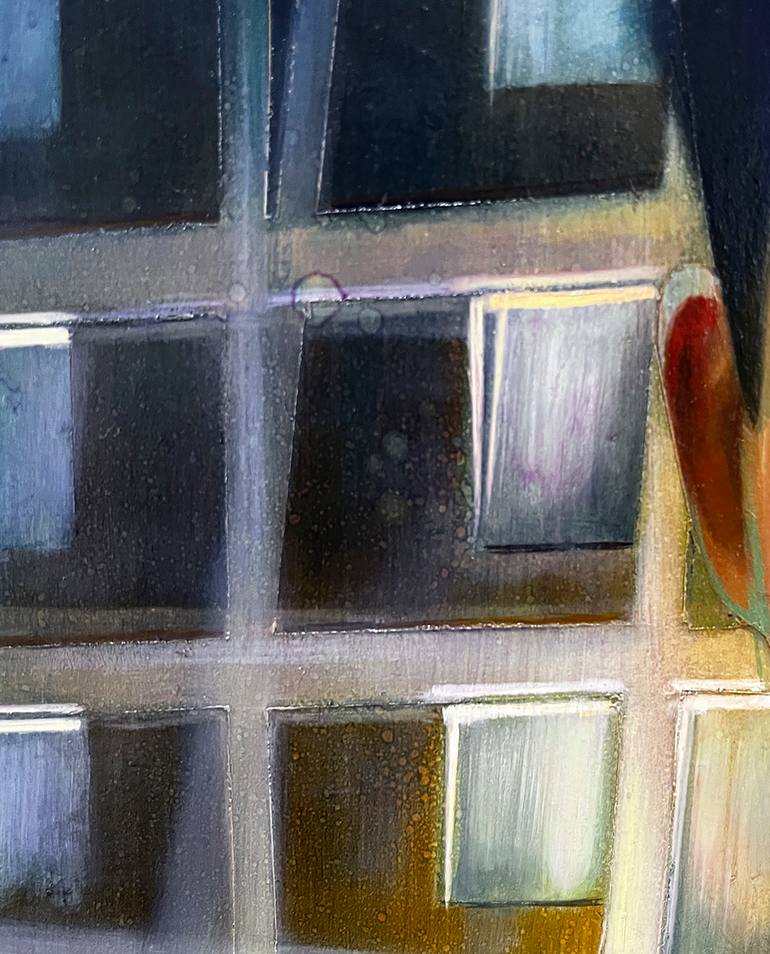 Original Surrealism People Painting by Humberto Barajas Bustamante
