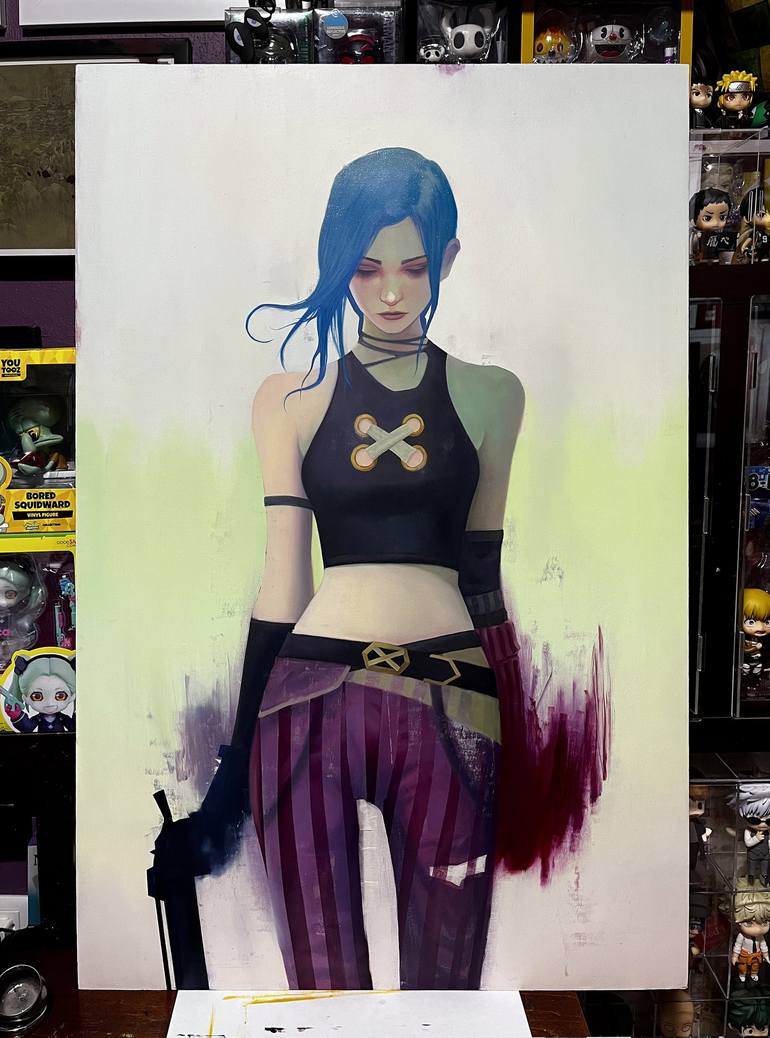 Original Street Art Women Painting by Humberto Barajas Bustamante