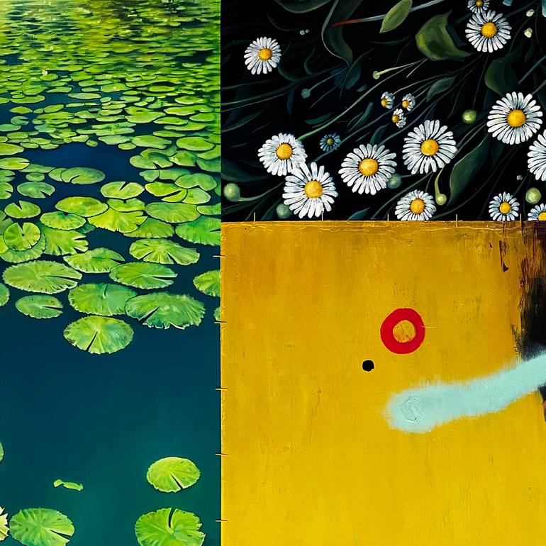 Original Contemporary Floral Painting by Humberto Barajas Bustamante