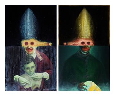 Original Conceptual Religion Paintings by Humberto Barajas Bustamante