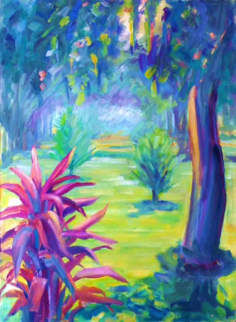 Original Impressionism Landscape Painting by Rizwana Sohail