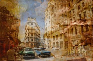 Original Fine Art Cities Mixed Media by Thomas Biegler