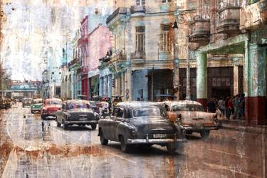 Original Fine Art Cities Mixed Media by Thomas Biegler