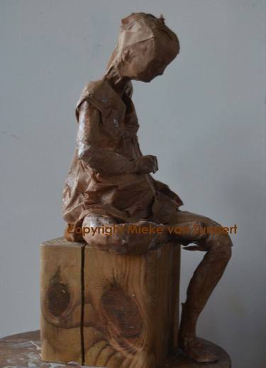 Original Children Sculpture by Mieke Van Zundert