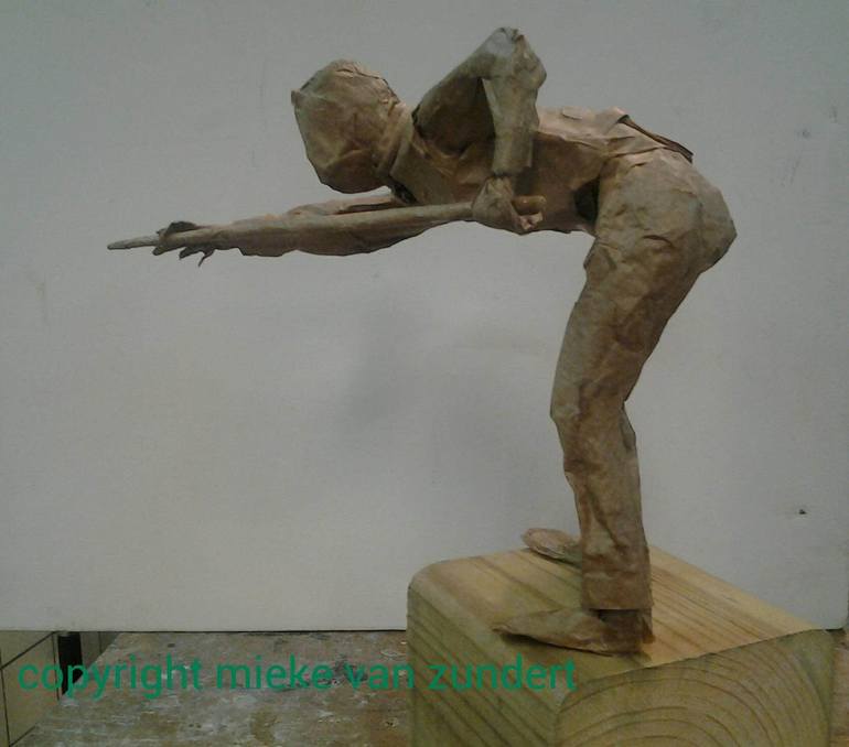 Original Figurative Sport Sculpture by Mieke Van Zundert
