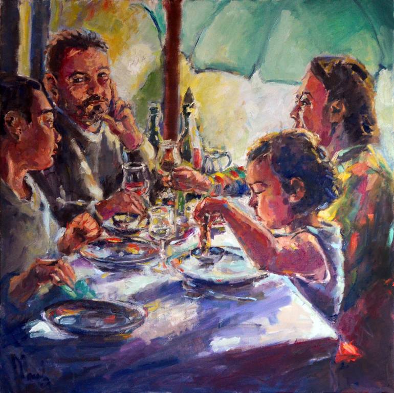 A Family Dinner In Auver Sur Oise