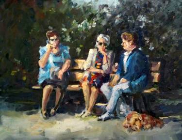 Original Impressionism People Paintings by Mieke Van Zundert