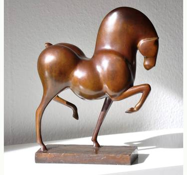Original Figurative Horse Sculpture by Ninon art