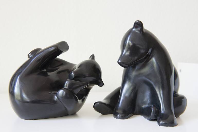 Original Figurative Animal Sculpture by Ninon art