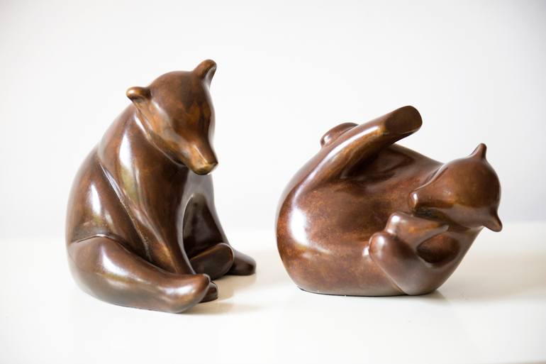 Original Figurative Animal Sculpture by Ninon art