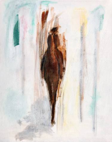 Original Abstract Horse Paintings by Ninon art