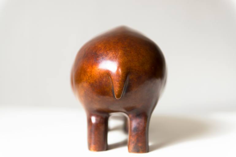 Original Abstract Animal Sculpture by Ninon Art