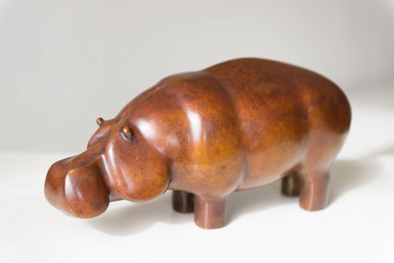 Original Abstract Animal Sculpture by Ninon Art