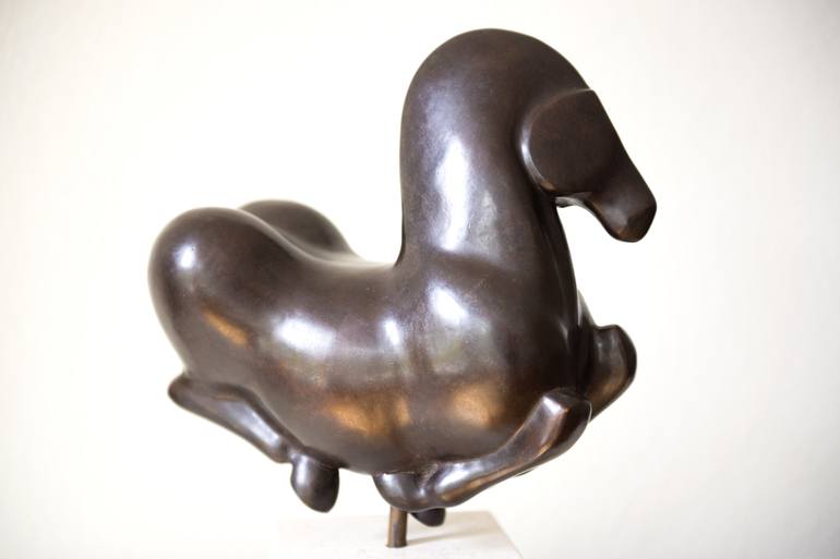 Original Abstract Horse Sculpture by Ninon art