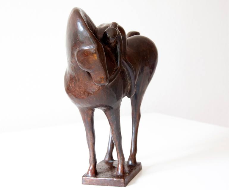 Original Abstract Expressionism Horse Sculpture by Ninon Art