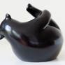 Rolling Bear, 20 x 20 x 20 cm, bronze, black