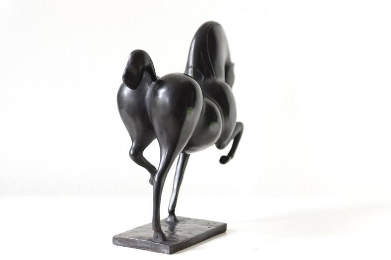 Original Abstract Horse Sculpture by Ninon Art