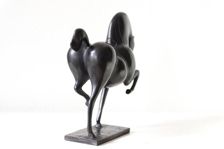 Original Abstract Horse Sculpture by Ninon art