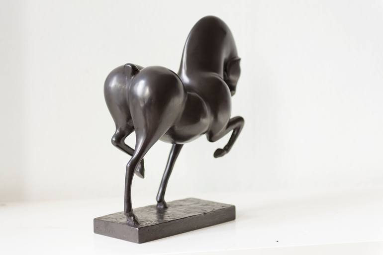 Original Abstract Horse Sculpture by Ninon art