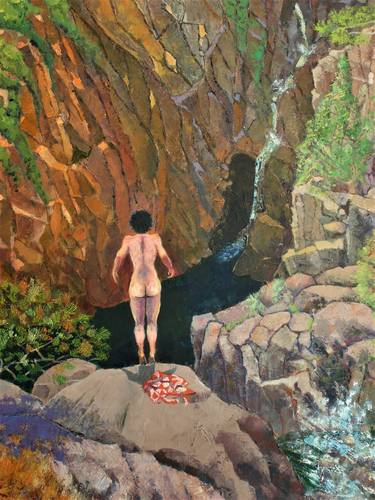 Original Figurative Nude Paintings by Peter Clarke