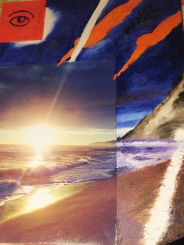 Original Pop Art Seascape Paintings by Thietmar Bachmann