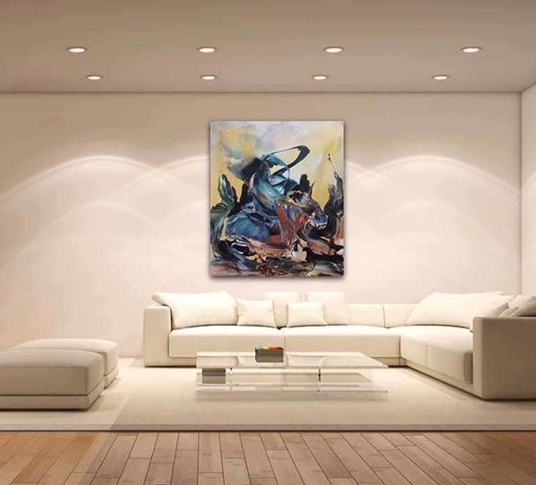 Original Expressionism Abstract Painting by Kikito Rodriguez