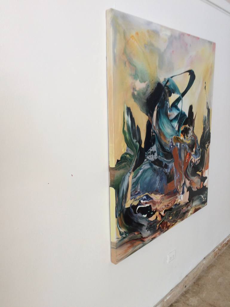 Original Expressionism Abstract Painting by Kikito Rodriguez