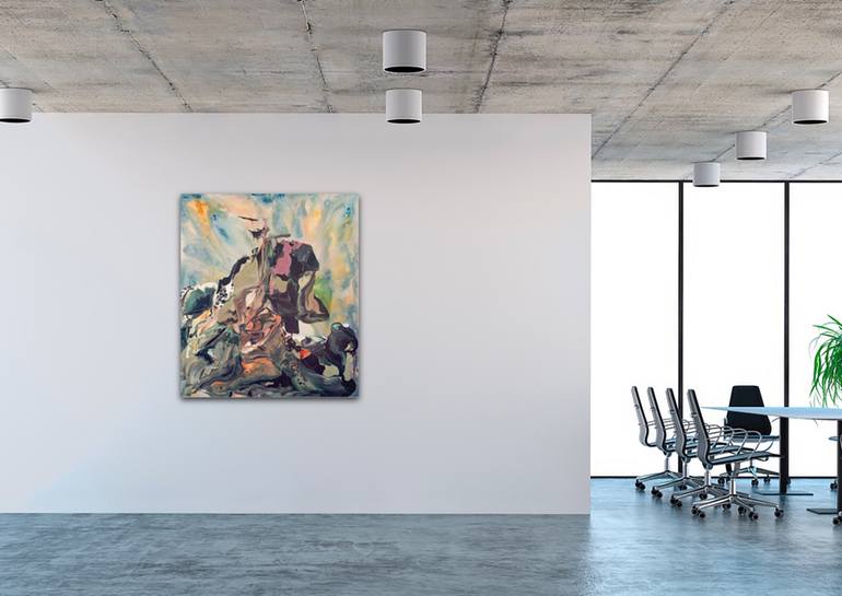 Original Abstract Expressionism Abstract Painting by Kikito Rodriguez
