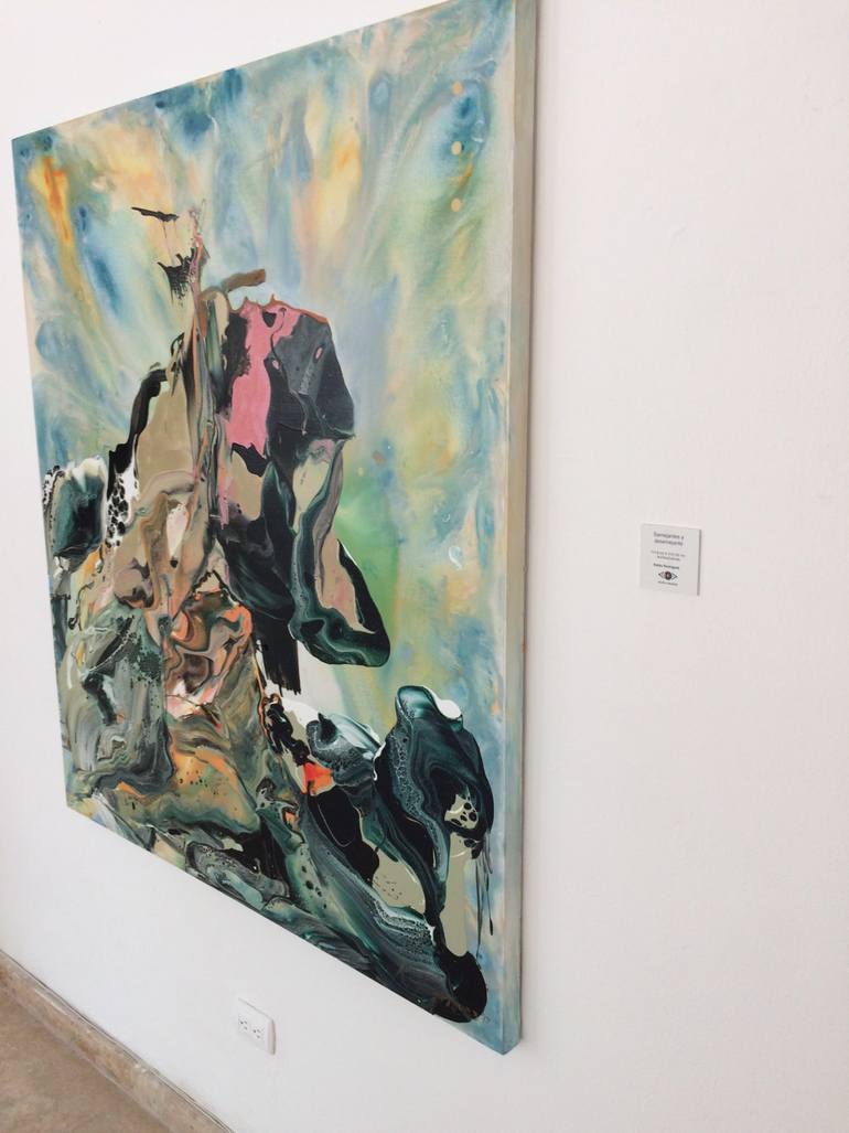 Original Abstract Expressionism Abstract Painting by Kikito Rodriguez