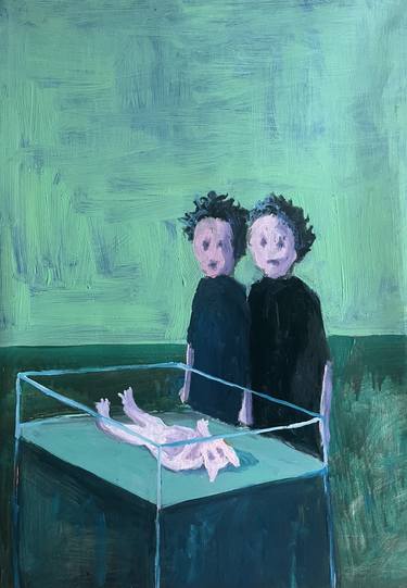 Print of Figurative Family Paintings by andrea gangi