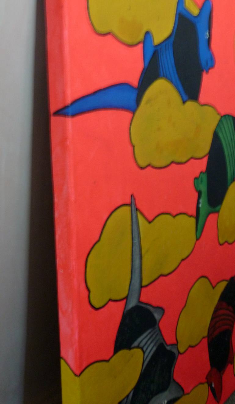 Original Pop Art Animal Painting by Gazman Long