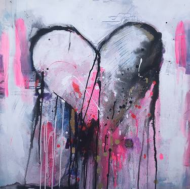 Original Abstract Expressionism Love Paintings by Jeannine Chanin Penn