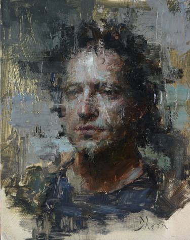 Original Abstract Expressionism Portrait Paintings by Jacob Dhein