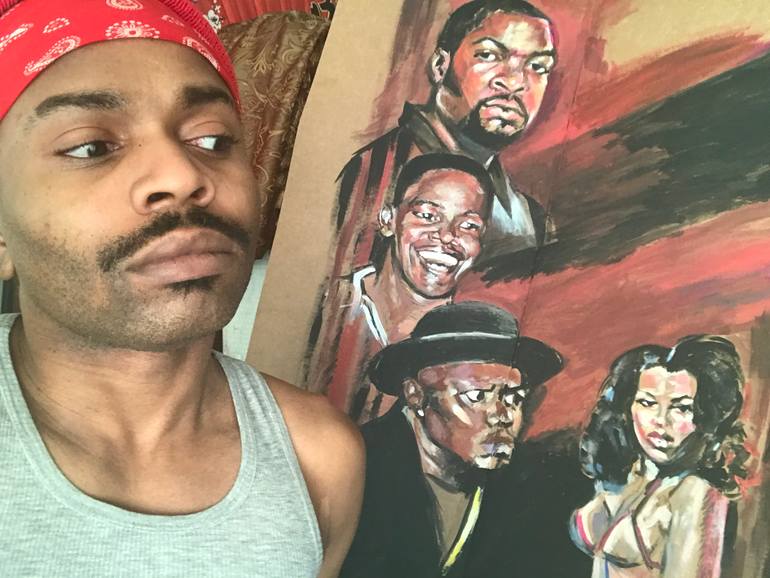 Original Portraiture Pop Culture/Celebrity Painting by Billy Jackson