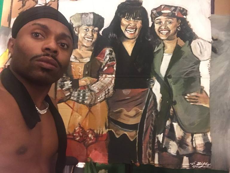 Original Figurative People Painting by Billy Jackson