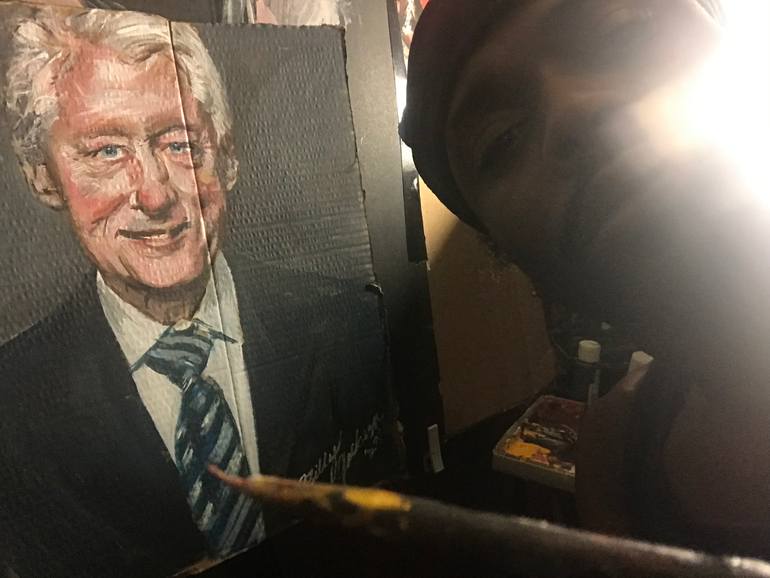 Original Portraiture Political Painting by Billy Jackson