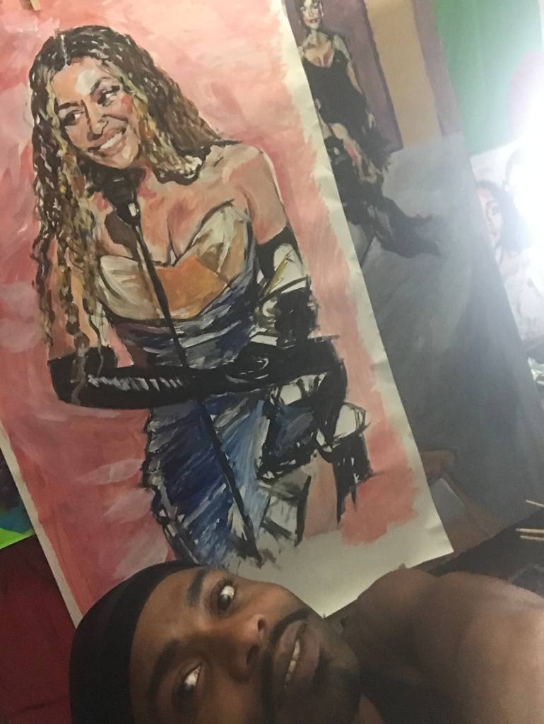 Original Fine Art Celebrity Painting by Billy Jackson