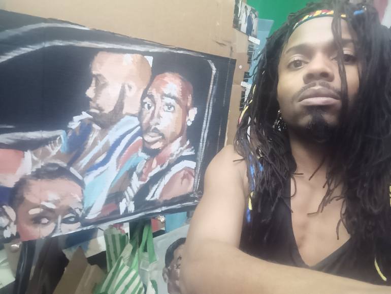 Original Expressionism Pop Culture/Celebrity Painting by Billy Jackson