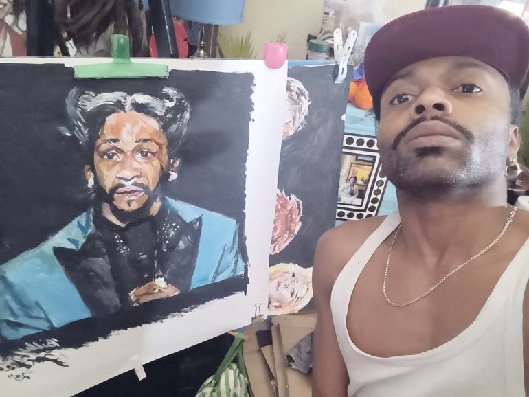 Original Modernism Pop Culture/Celebrity Painting by Billy Jackson