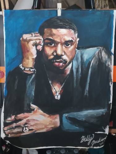 Original Realism Pop Culture/Celebrity Painting by Billy Jackson