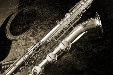 Baritone Saxophone and Guitar 3462.01 - Limited Edition 2 of 10 thumb