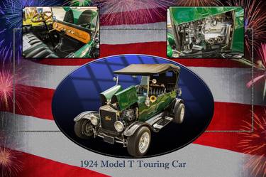 1924 Ford Model T Touring Car Collage 5509.005 - Limited Edition 1 of 50 thumb