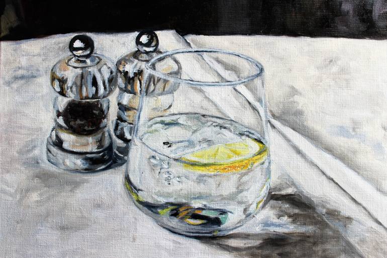 Original Fine Art Still Life Painting by Afekwo N