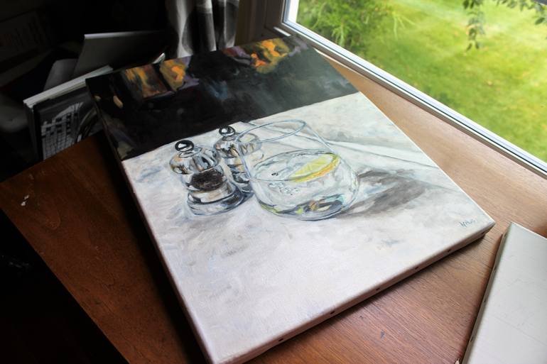 Original Still Life Painting by Afekwo N