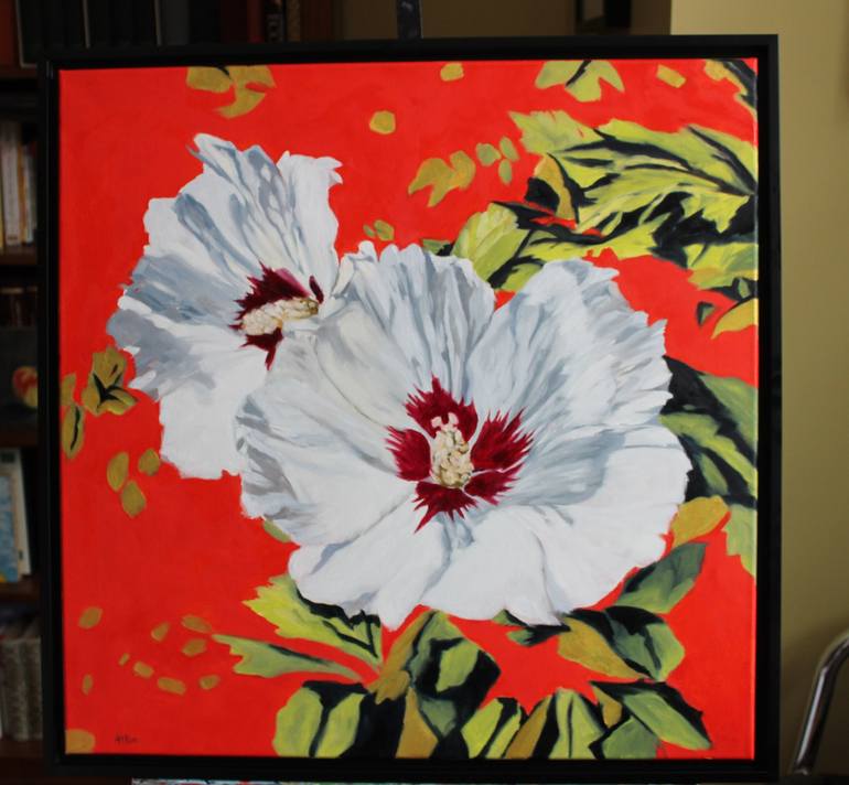 Original Floral Painting by Afekwo N