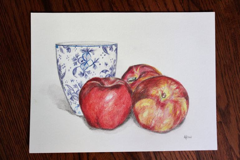 Original Figurative Still Life Painting by Afekwo N