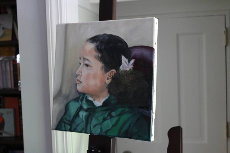 Original Portrait Painting by Afekwo N